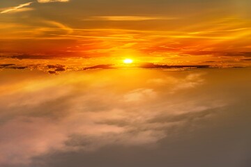 Clouds of sunset or sunrise, background sky , good morning