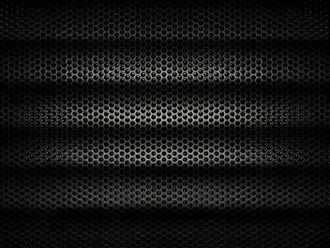 Black Iron Grill with mesh backing