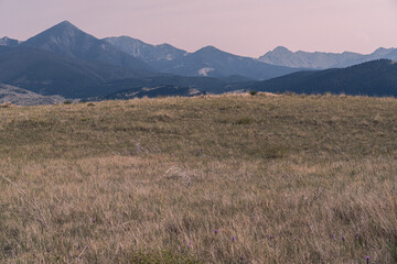 Fototapeta premium Livingston, Montana mountain backdrop. Big SKy Country