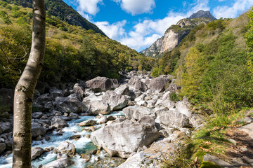 Verzasca im Verzascatal im Kanton Tessin