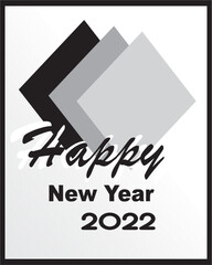 Happy New Year 2022 Vector