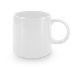 empty mug isolated on white background.