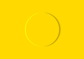 3d yellow circle