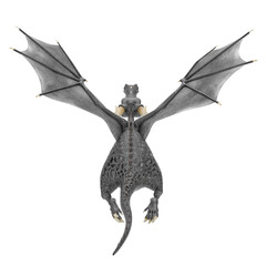Fototapeta premium dragon cartoon in a white background