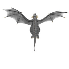 dragon cartoon in a white background