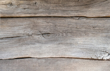 Background from old wooden boards with an interesting texture. Textured wood pattern. Photos of boards fitted to each other.