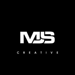 MJS Letter Initial Logo Design Template Vector Illustration