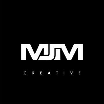 MJM Letter Initial Logo Design Template Vector Illustration