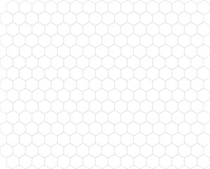 Composition of hexagons geometric system vector