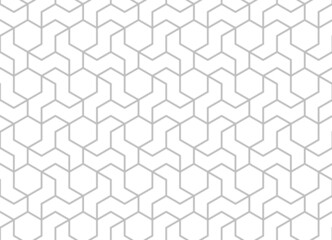 The geometric pattern with lines. Seamless vector background. White and gray texture. Graphic modern pattern. Simple lattice graphic design.