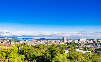 Obraz premium 仙台市 仙台城跡から眺望