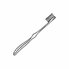 toothbrush illustration hand drawn isolated design