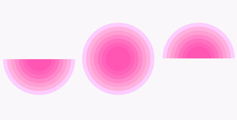 Several circles overlap in an orderly fashion.Gradually black gradient colors.For putting on ad text, website or beautiful background.Blue, Pink , Black.