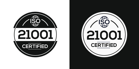 Obraz premium Creative (ISO 21001) Standard quality symbol, vector illustration.