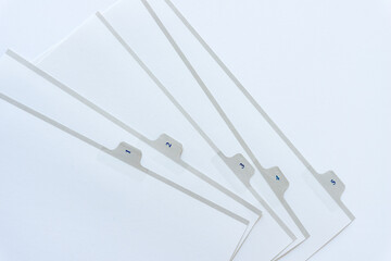 paper dividers with tabs