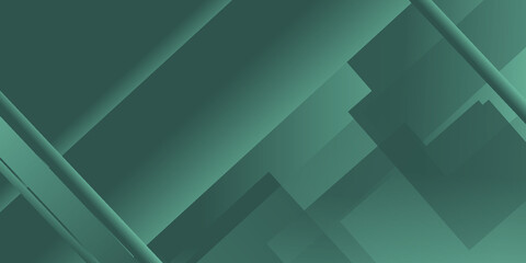 Obraz premium Abstract Green Background with Triangles