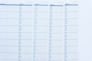 retro contact info sheets