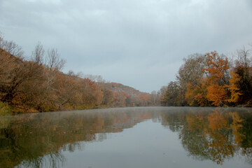 Beautiful landscapes by the reservoir