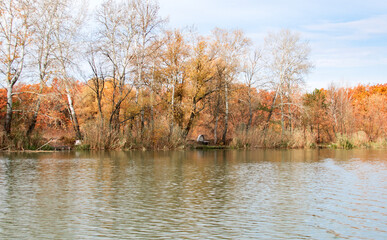 Beautiful landscapes by the reservoir