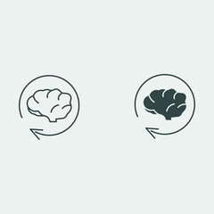 Brain vector icon 
