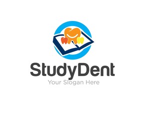 book study dent logo designs for education or clinic logo