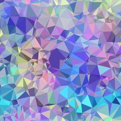 Seamless iridescent triangle pattern for surface pattern print. High quality illustration. Blue and purple holographic vivid trendy swatch. Funky contemporary graphic tile for background or textile.