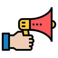 COMMUNICATION ICON LINE COLOR .