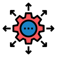DISTRIBUTION ICON LINE COLOR .
