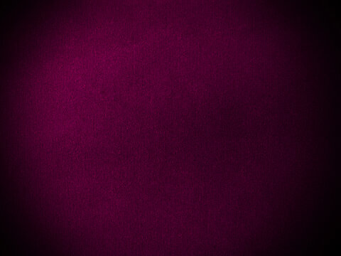Dark magenta velvet fabric texture used as background. Empty magenta fabric background of soft and smooth textile material. There is space for text.. © Sittipol 