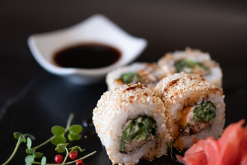 Sushi is a popular food in Europe and the USA