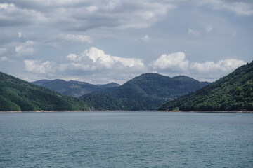 Beautiful view of the lake with calm water, Zlatar lake, Serbia , Europe