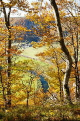 Ausblick von Schaufelsen auf die Donau (Oberes Donautal) bei Stetten a. k. M.