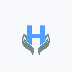 h letter logo , medical logo, minimal letter logo 