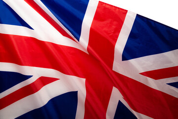 Great britain flag as a background.