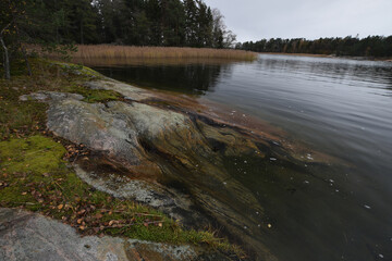 The coast on the island of Korpo Finland