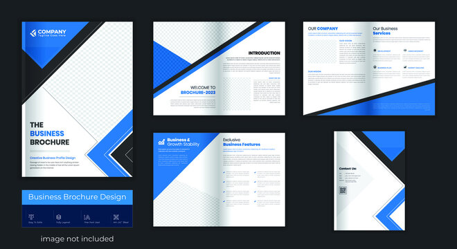 Corporate Business Brochure Design Template, 8 Page brochure, company profile