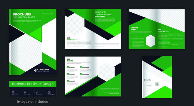 Corporate Business Brochure Design Template, 8 Page brochure, company profile