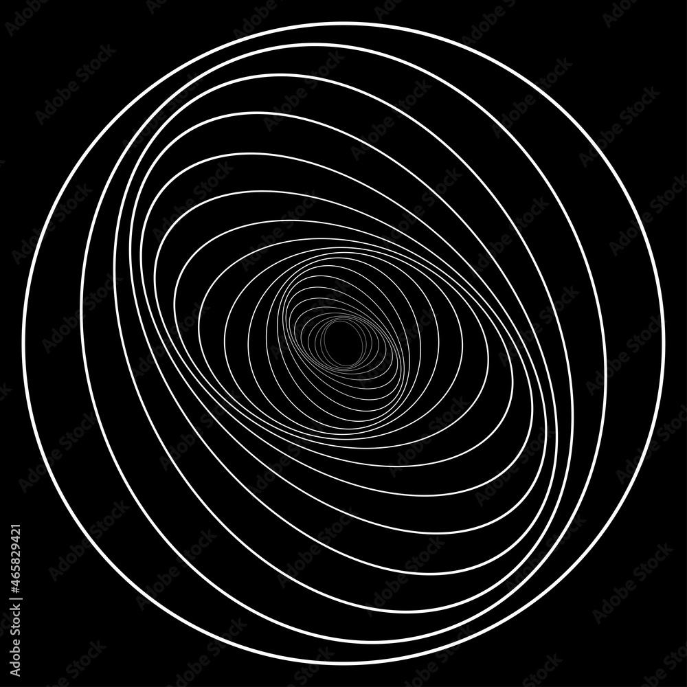 Leinwandbilder concentric circles abstract visual design element