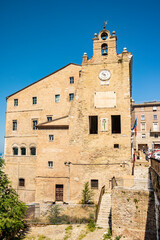 View on an ancient palace in Ancona, Marche - Italy