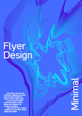 Creative background from abstract lines to create a fashionable abstract cover, banner, poster, booklet.