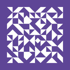 Purple cover or card design. Geometric vector illustration.