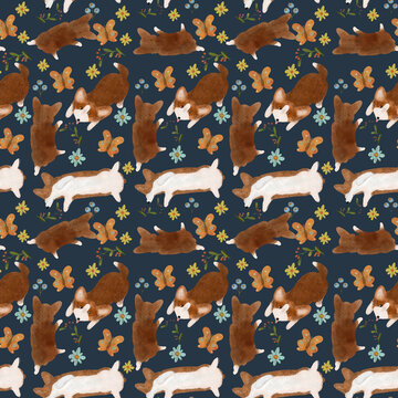 pattern with dogs
