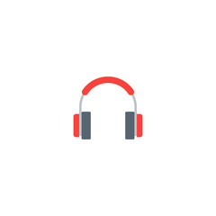 Headphones icon vector illustration. Headphones symbol.