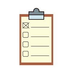 check list board flat vector design