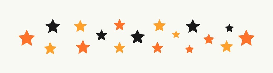 Stars border decor for Halloween.