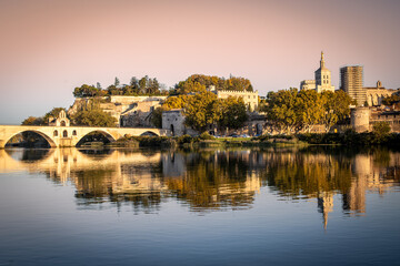 Obraz premium Palais des Papes - Avignon - France - Pont d'Avignon - Rhône