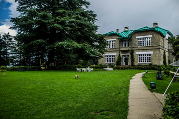 Chail palace on a cloudy day