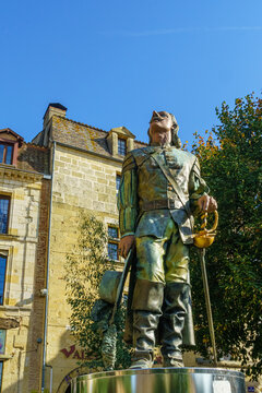 Monument to Cyrano de Bergerac. New Aquitaine. France