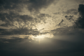 Obraz premium cumulus storm clouds in the sky