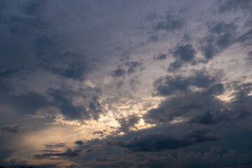 Obraz premium cumulus storm clouds in the sky